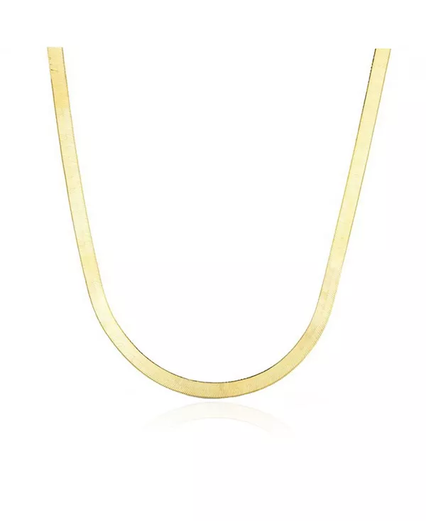 

Миниатюрное ожерелье в ёлочку, 14-каратное жёлтое золото, 3 миллиметра, 16 дюймов The Lovery, gold