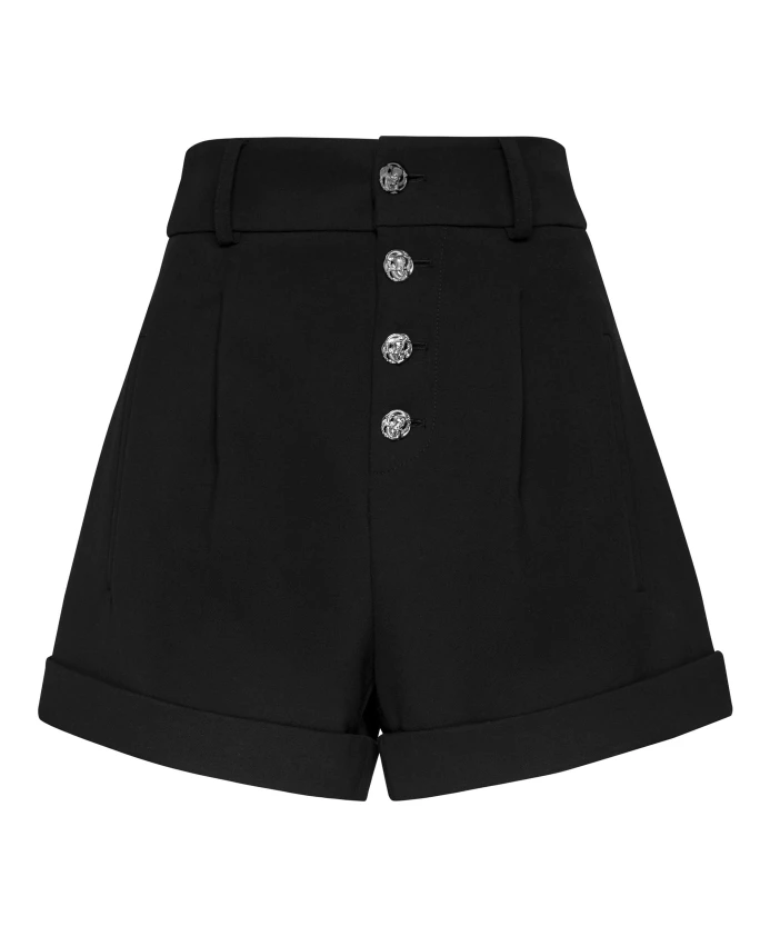

Плиссированные шорты Philipp Plein, черный