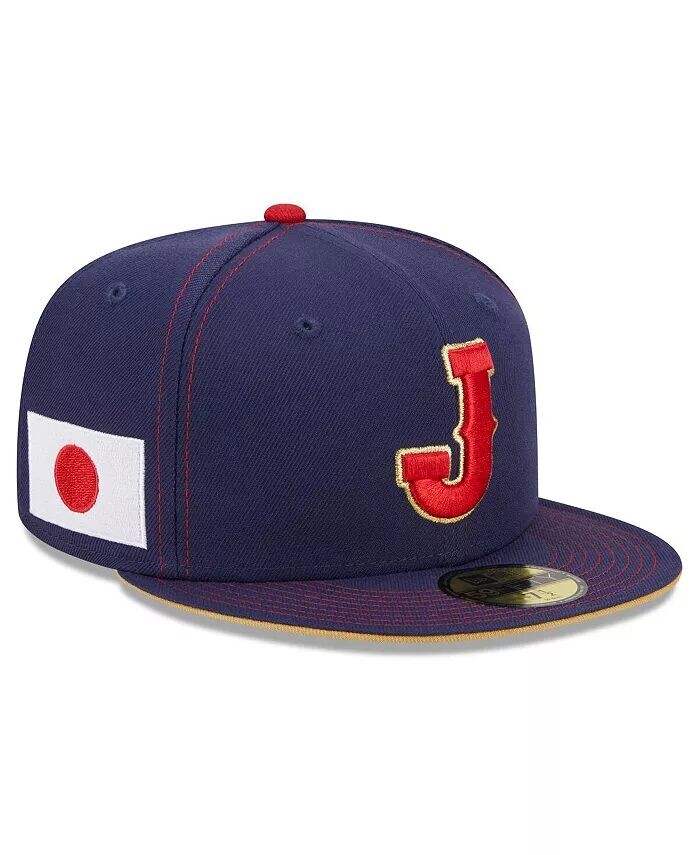 

Мужская темно-синяя бейсболка Japan Baseball 2023 World Baseball Classic 59FIFTY приталенная кепка New Era, синий