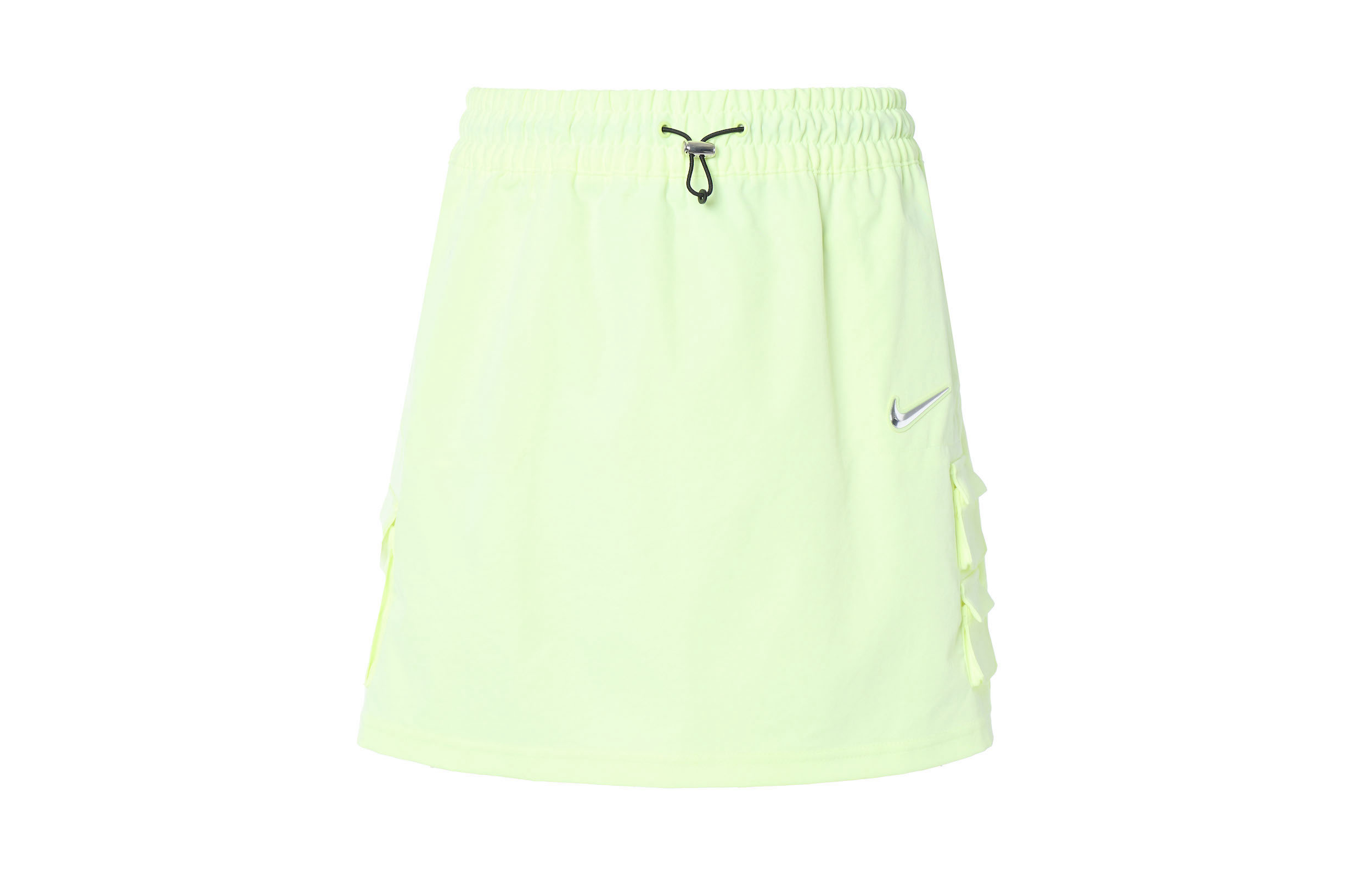 Nike Повседневная короткая юбка женская светло-желто-зеленая — фото 4