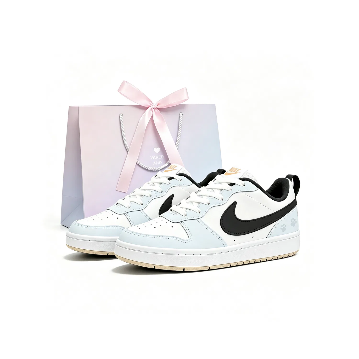 Детские скейтбордические кроссовки Nike Court Borough Light Blue