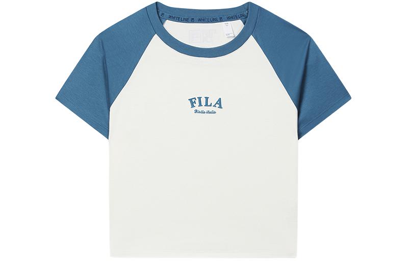 

Футболка с рукавом реглан женская светло-бежевая FILA