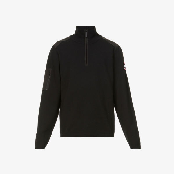 

Джемпер Stormont из мериносовой шерсти с полумолнией Canada Goose, черный