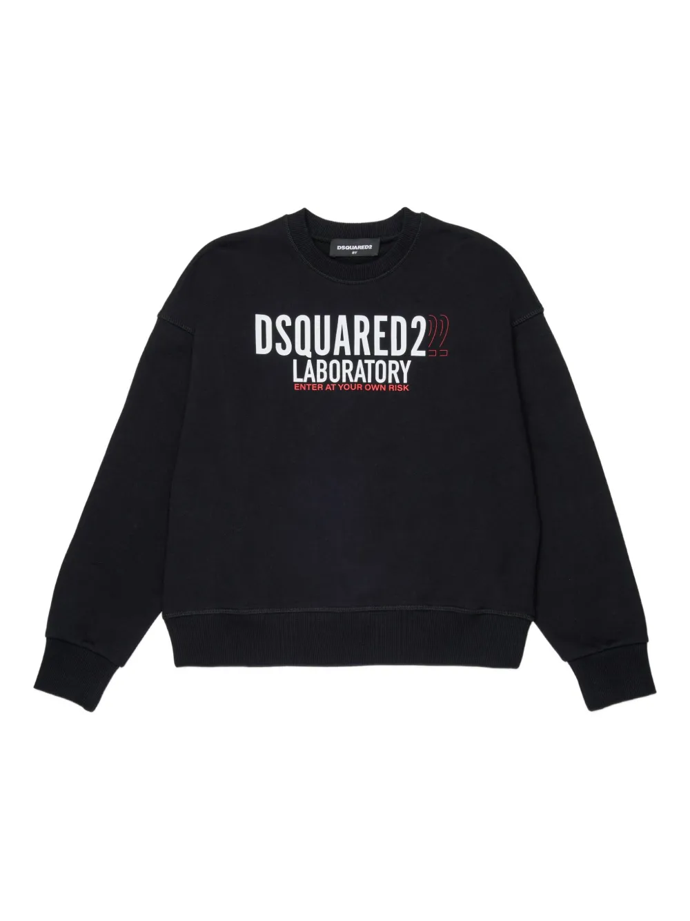 

Хлопковая толстовка DSQUARED2 KIDS, черный