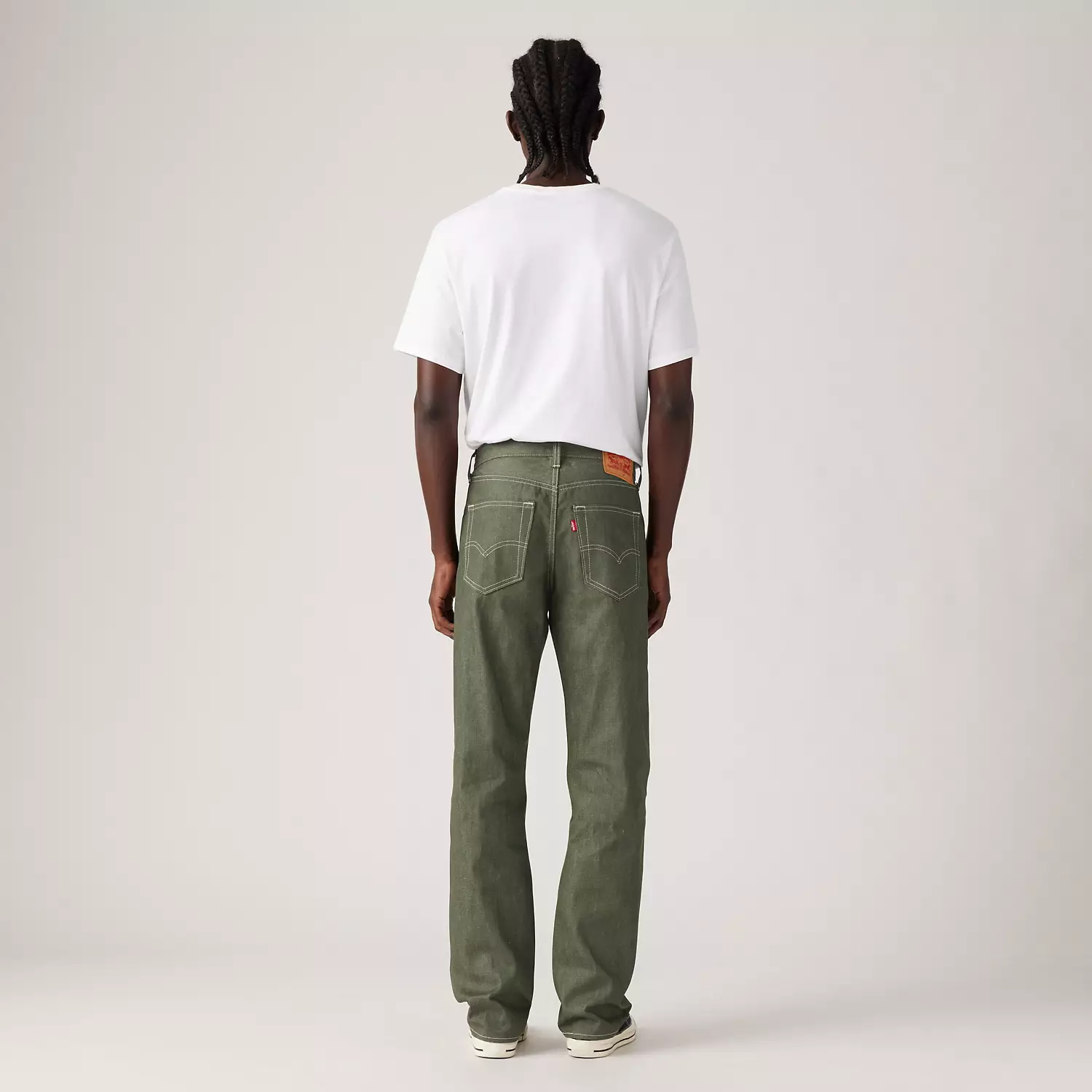 501 Original Shrink-to-Fit мужские джинсы Levi's, цвет Green — фото 4