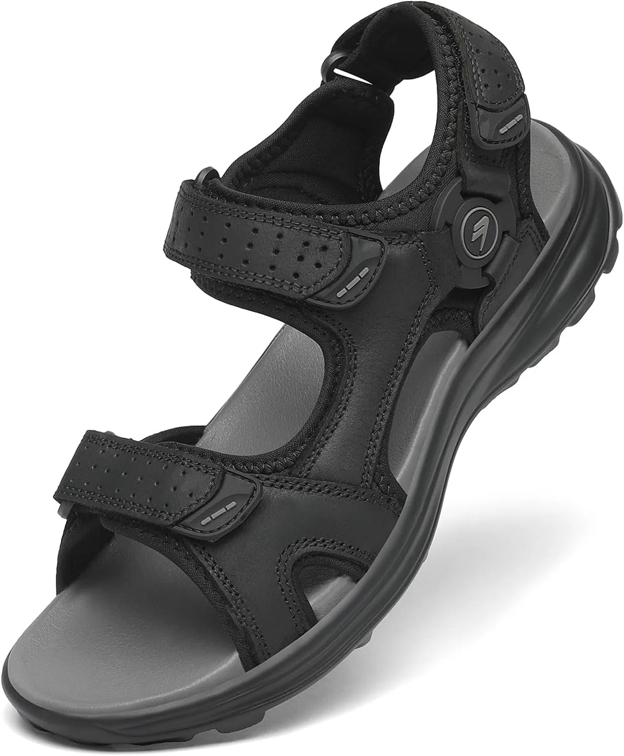 Спортивные сандалии мужские кожаные, Black FLARUT