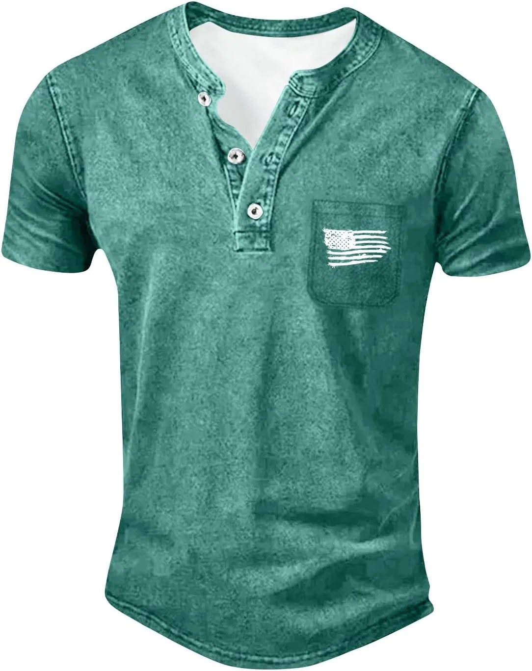 Мужская футболка с американским флагом, 250 Anniversary America, 2-mint Green — фото 4