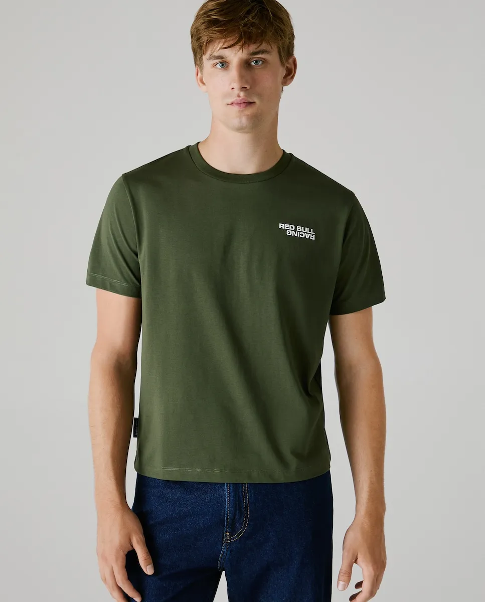 

Футболка мужская с коротким рукавом и печатным логотипом Pepe Jeans, темно-зеленый