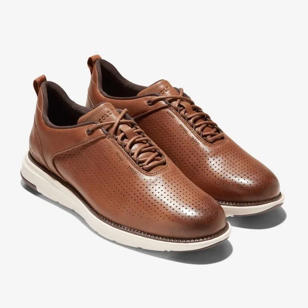 Мужские кроссовки Cole Haan Grand C37746 из британской коричневой кожи, повседневная обувь RHS7798