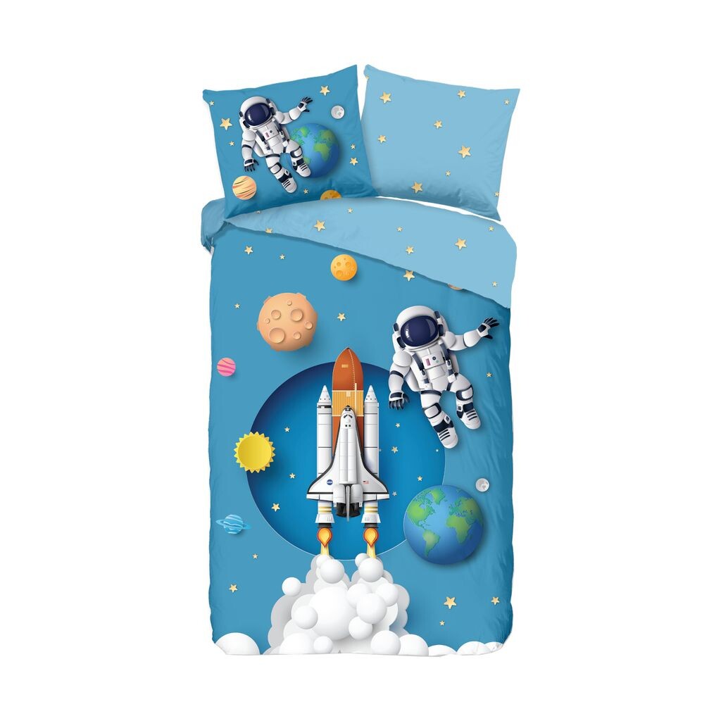 

Пододеяльник Muller Textiel Spaceworld синий 140 x 200/220 см