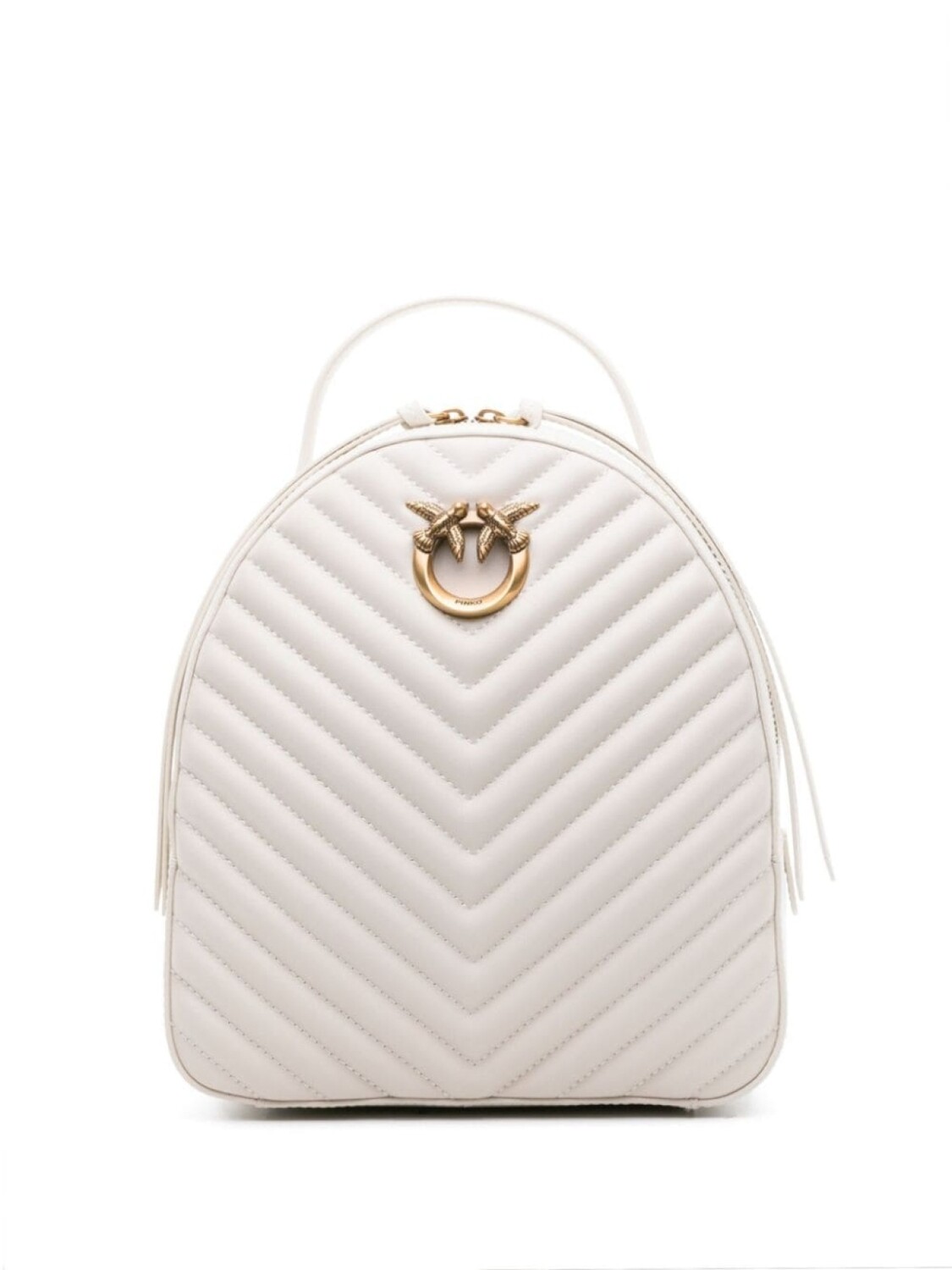 

PINKO стеганый рюкзак Love Click, белый