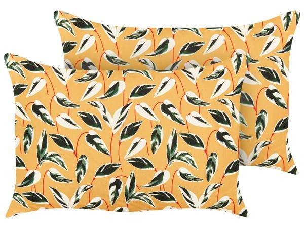 

Подушка Beliani 2 шт TAGGIA, 40x60x60 см цвет grün/multicolor/weiß/gelb