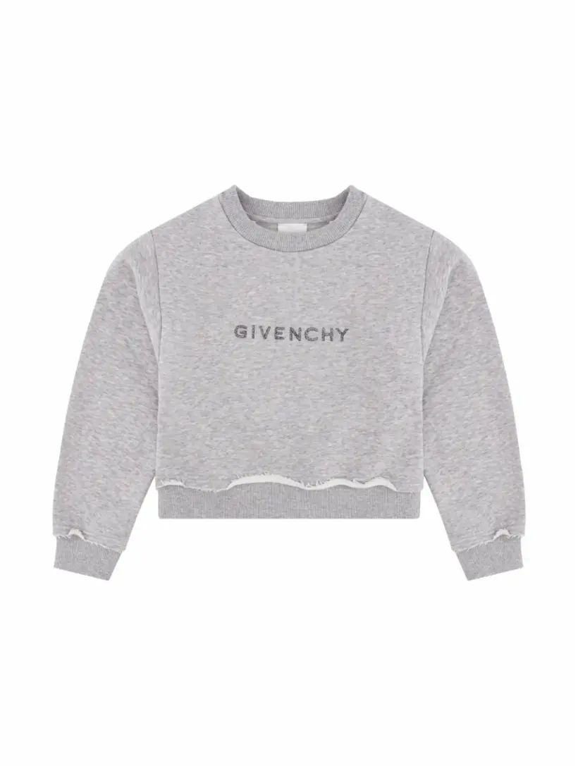 

Хлопковый свитшот с логотипом Givenchy, серый