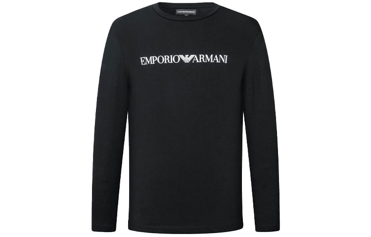 

Футболка с логотипом EMPORIO ARMANI, черная
