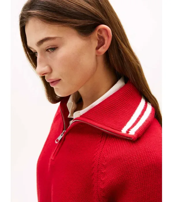 Свитер VARSITY loose fit Tommy Hilfiger, красный — фото 4