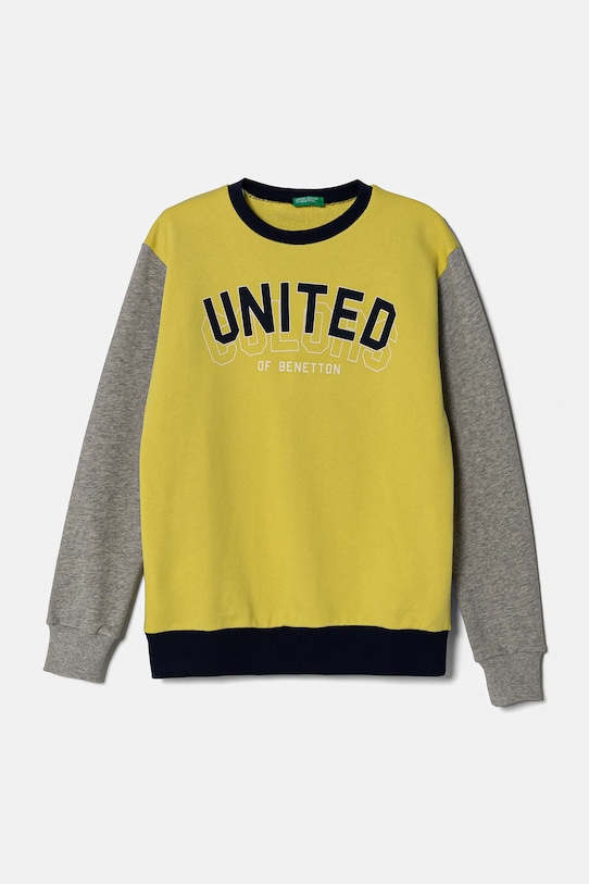 

Детская хлопковая толстовка United Colors Of Benetton, зеленый