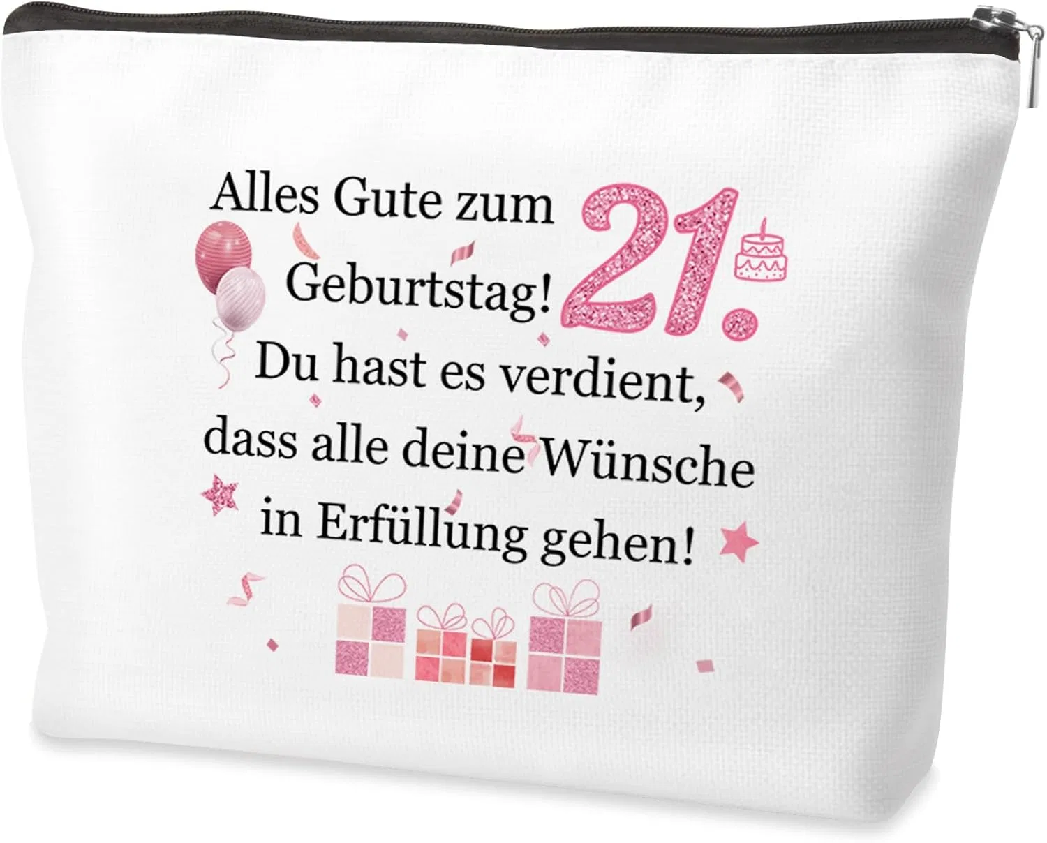 Женская косметичка из льна, 23 x 19 см Rrigeten, Cosmetic Bag-21St Birthday Gift