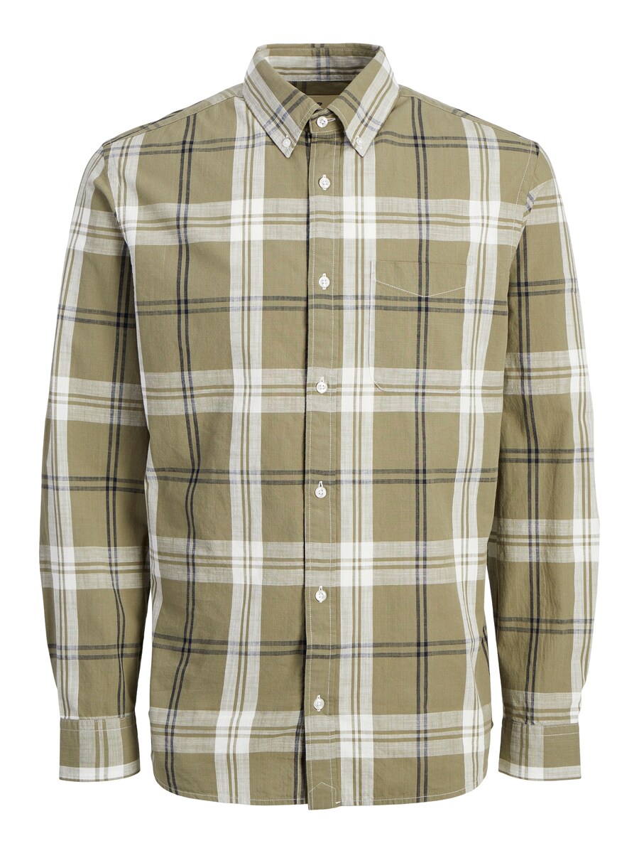 

Удобная рубашка на пуговицах JACK & JONES Blubrook, оливковый