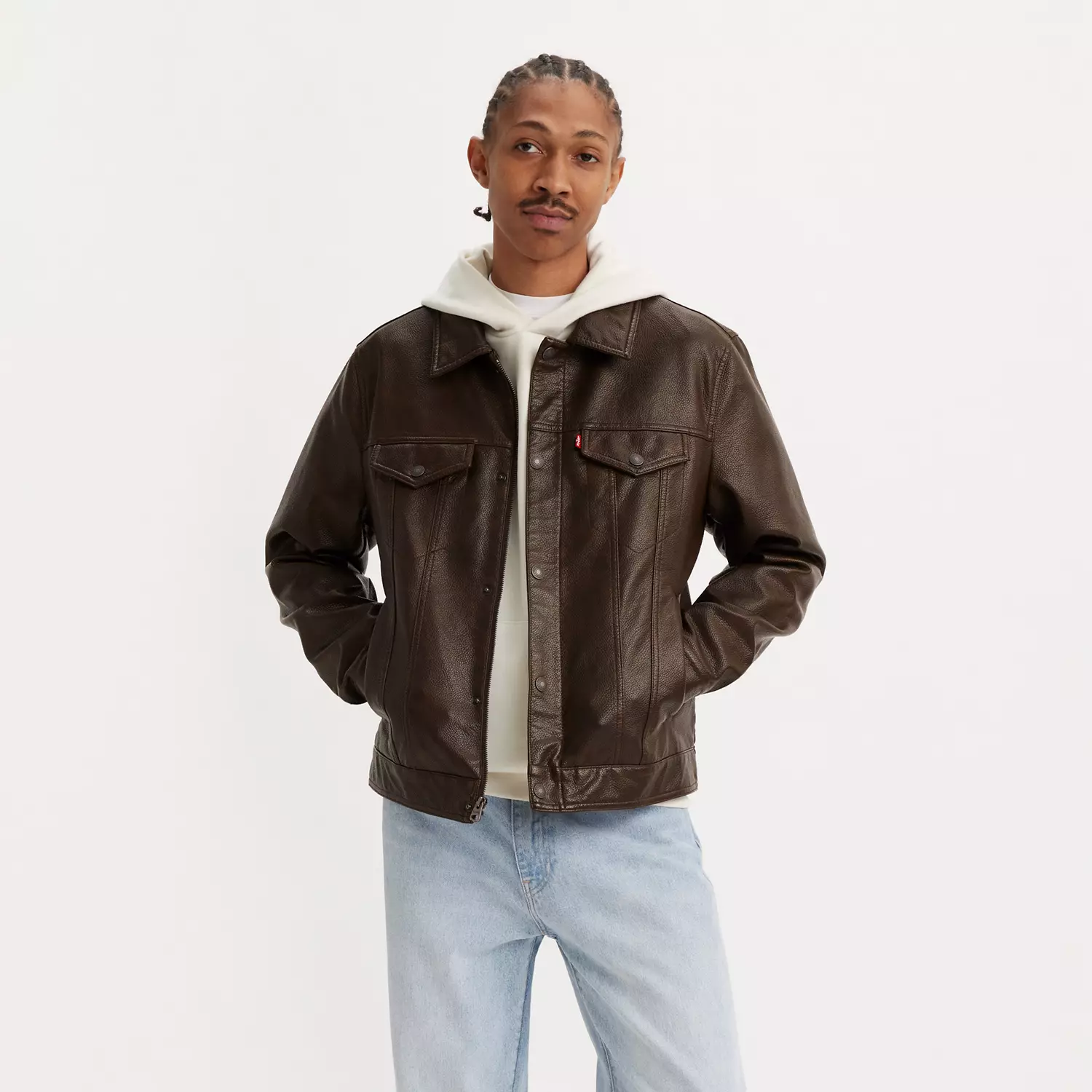 

Куртка дальнобойщика из искусственной кожи Levi's, коричневый