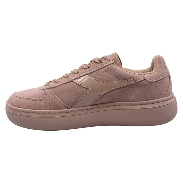 B элитные широкие женские розовые кроссовки Diadora, розовый — фото 3