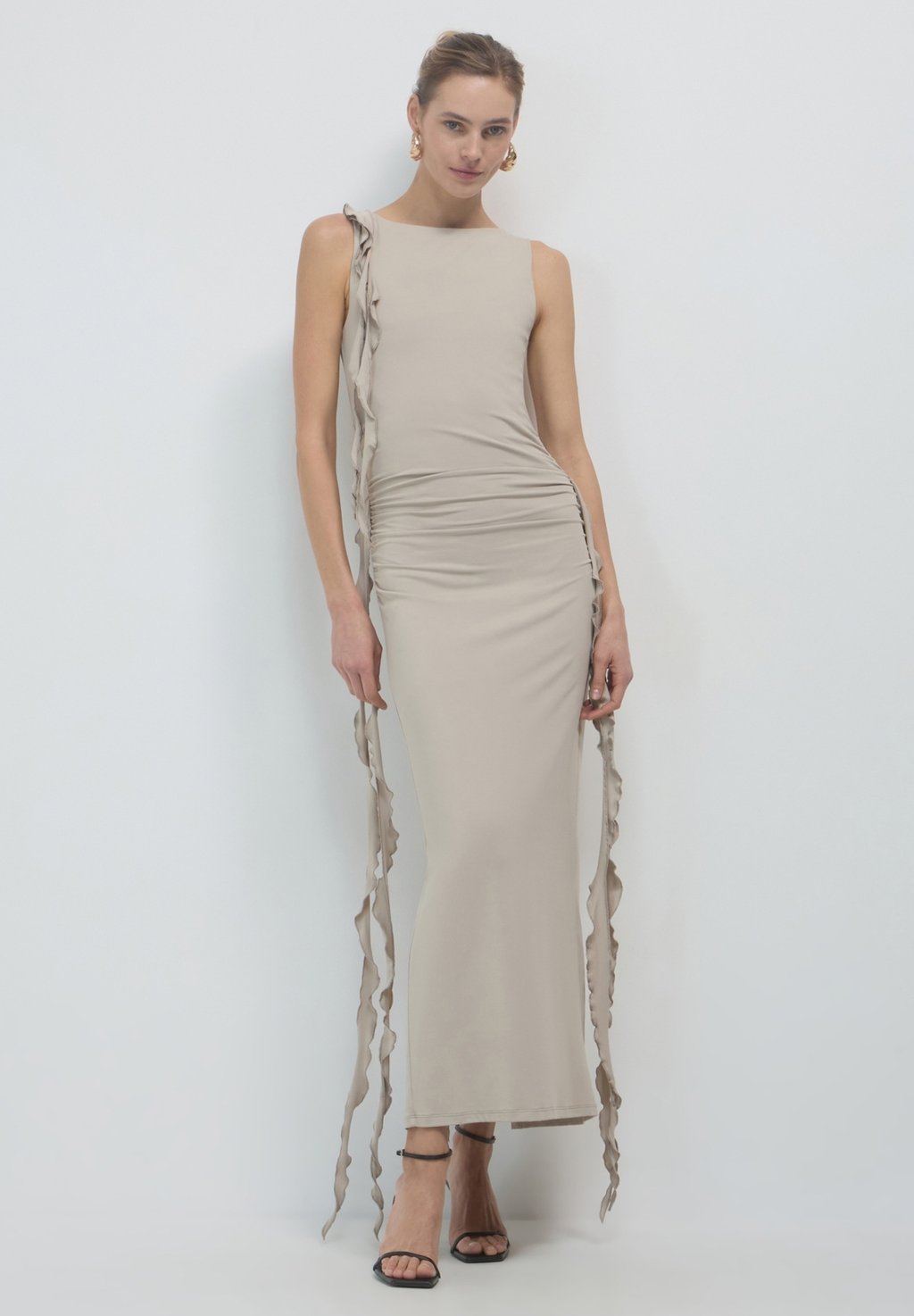 

Платье макси LUNGO FRILL - Cocktail dress / Party dress Calliope, серо-коричневый