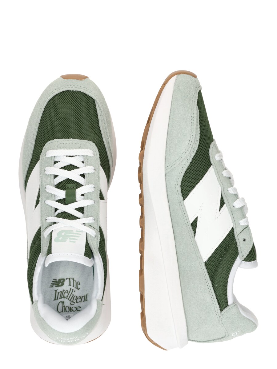 Кроссовки new balance 370, Green/Light green — фото 2