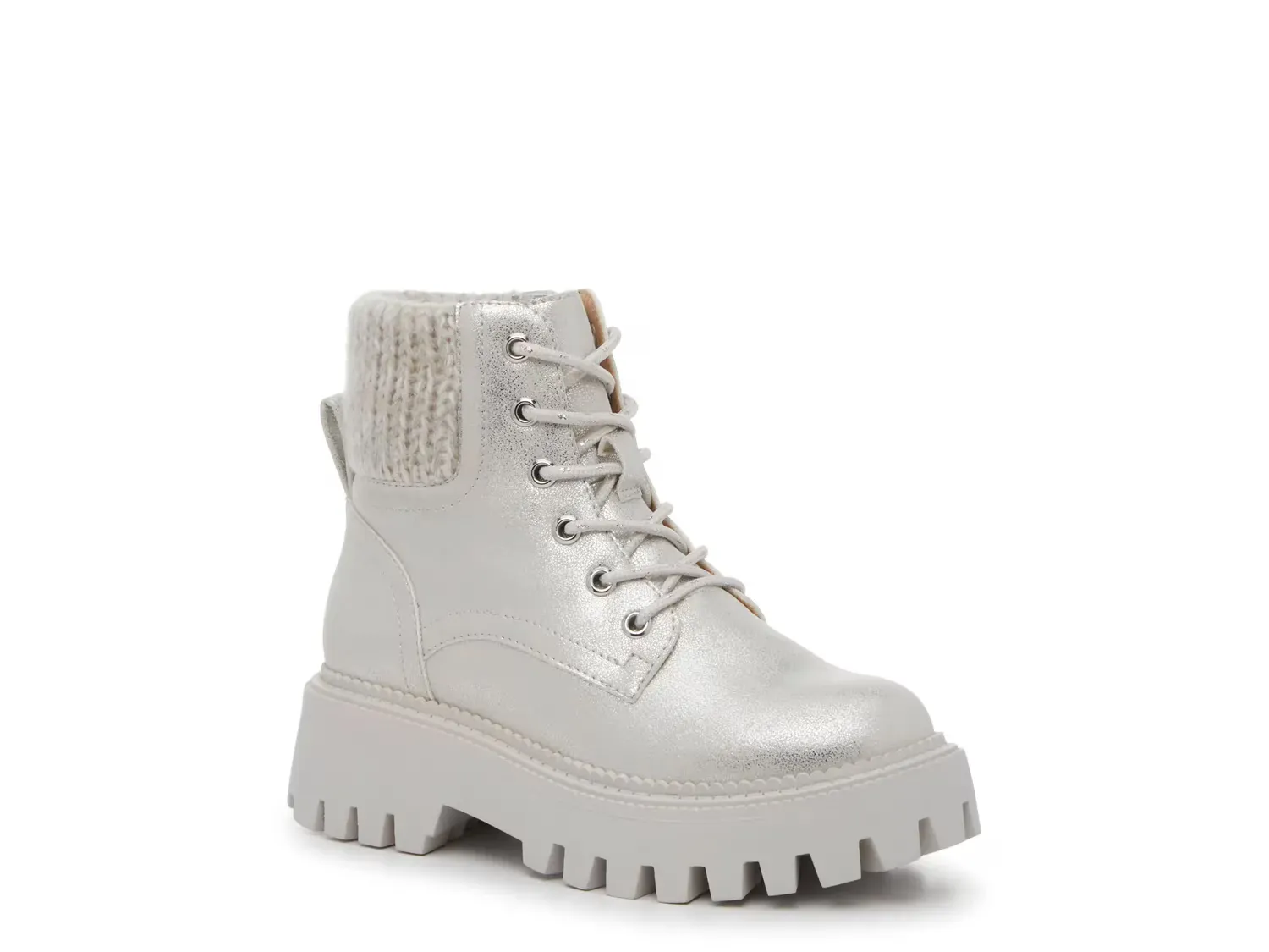 

Ботинки Kamilla Combat - детские Dv By Dolce Vita, Silver Metallic