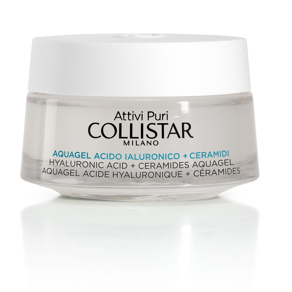

Увлажняющий и укрепляющий крем для лица pure actives hyaluronic acid + ceramides aquagel Collistar, 50 мл