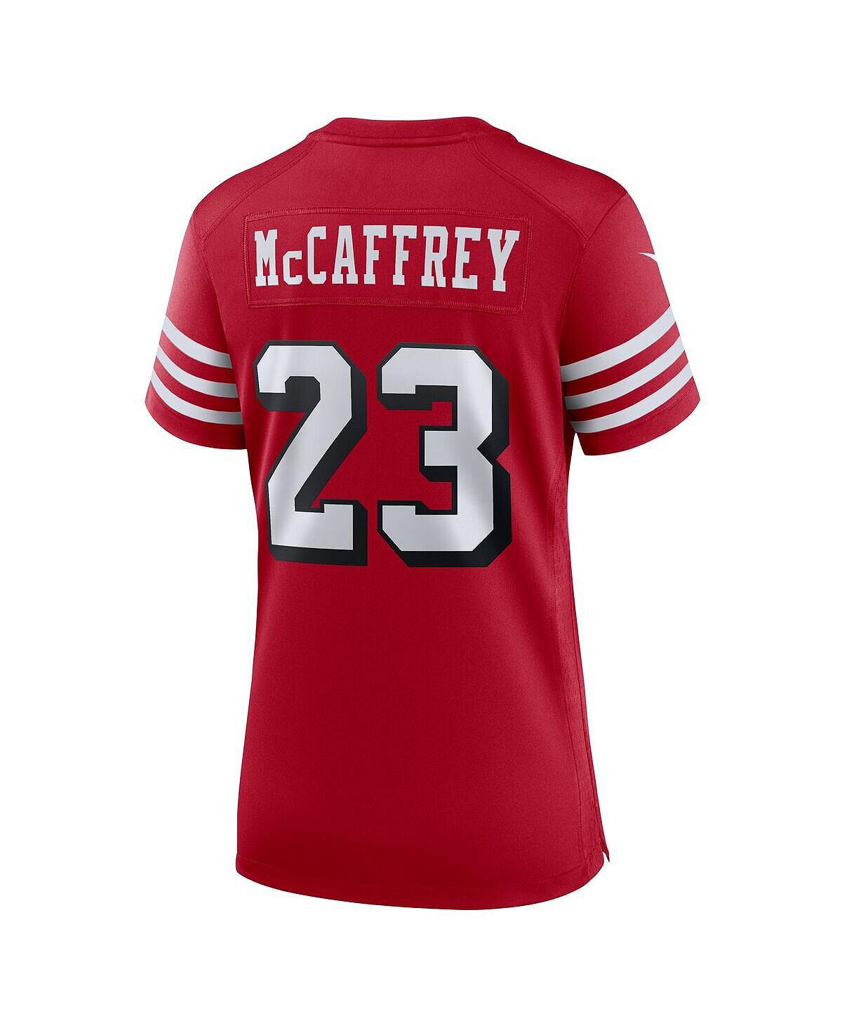 Женская майка Christian McCaffrey Scarlet San Francisco 49ers Alternate Game Player Nike — фото 2