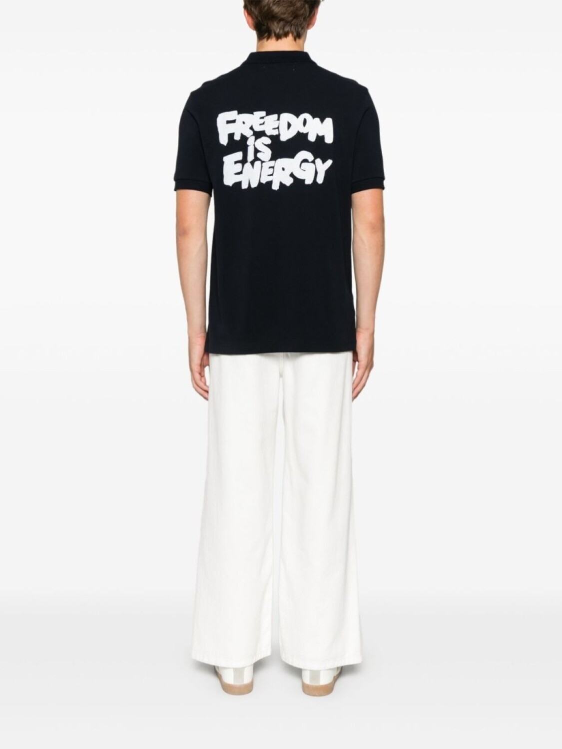 Рубашка Comme Des Garçons Shirt x рубашка-поло с надписью Fred Perry, синий — фото 2