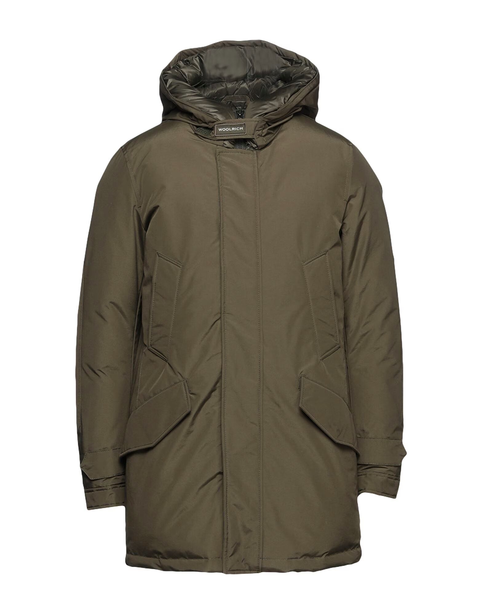 

Пуховик Polar High Collar Parka Woolrich, зеленый