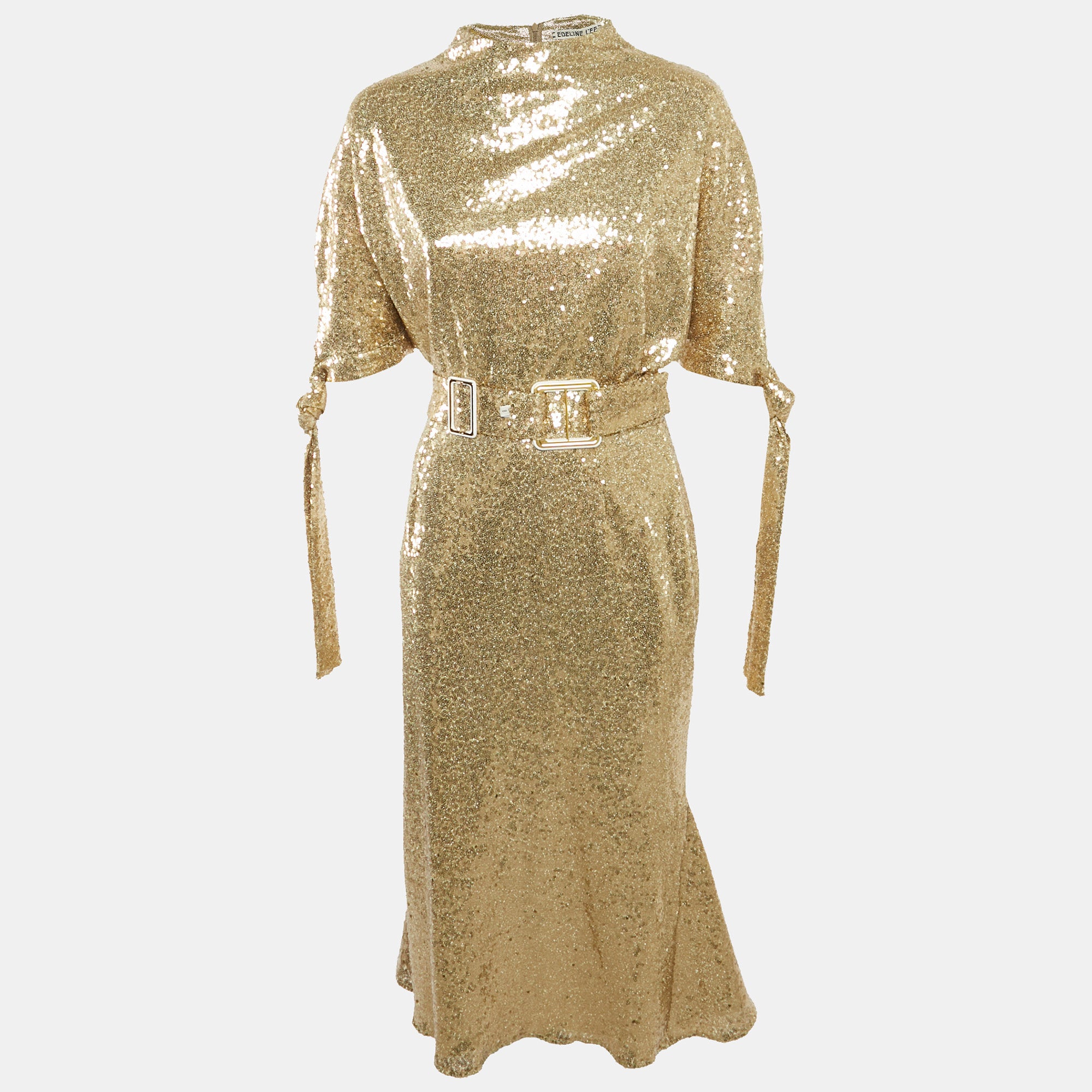 

Платье Edel'ine L'ee с золотыми пайетками и поясом Pedernal Edeline Lee, золото