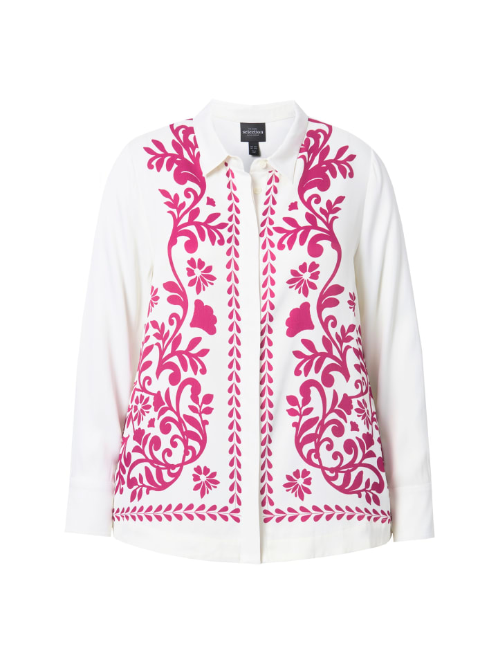 

Блузка Ulla Popken, цвет magenta