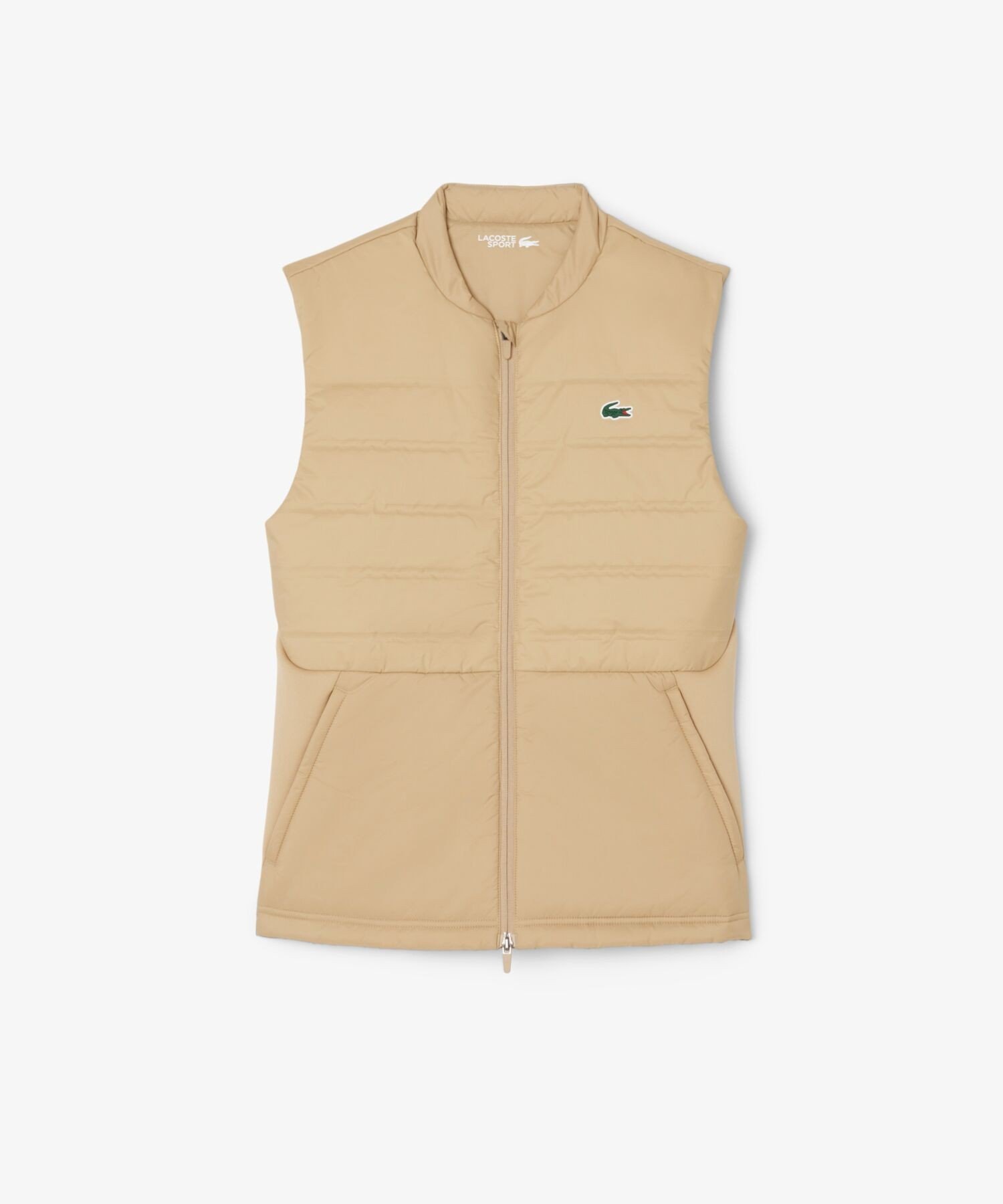 Стеганый жилет с мягкой подкладкой LACOSTE, Beige — фото 4