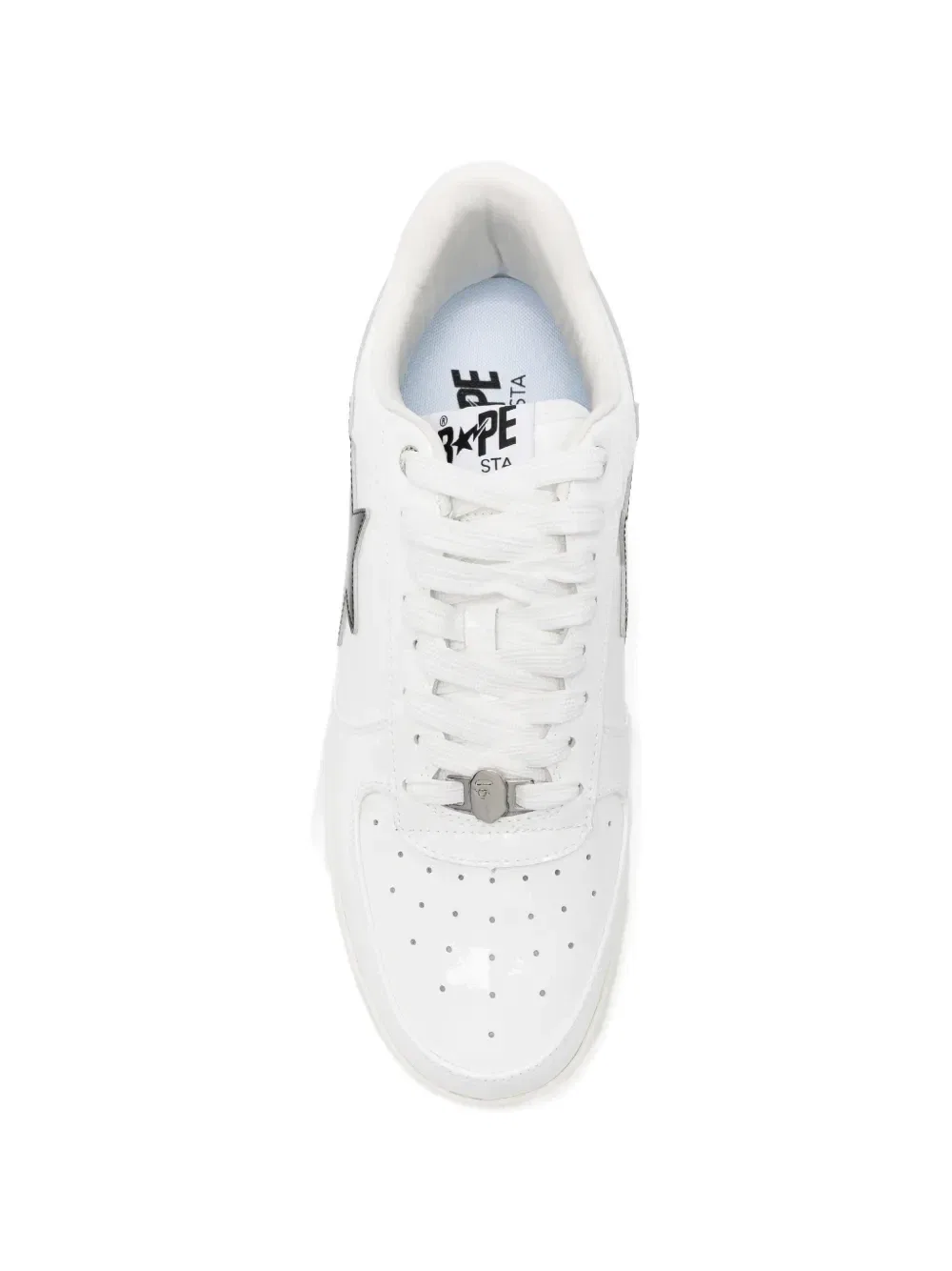 Кроссовки Bape Sta на шнуровке A BATHING APE, белый — фото 4