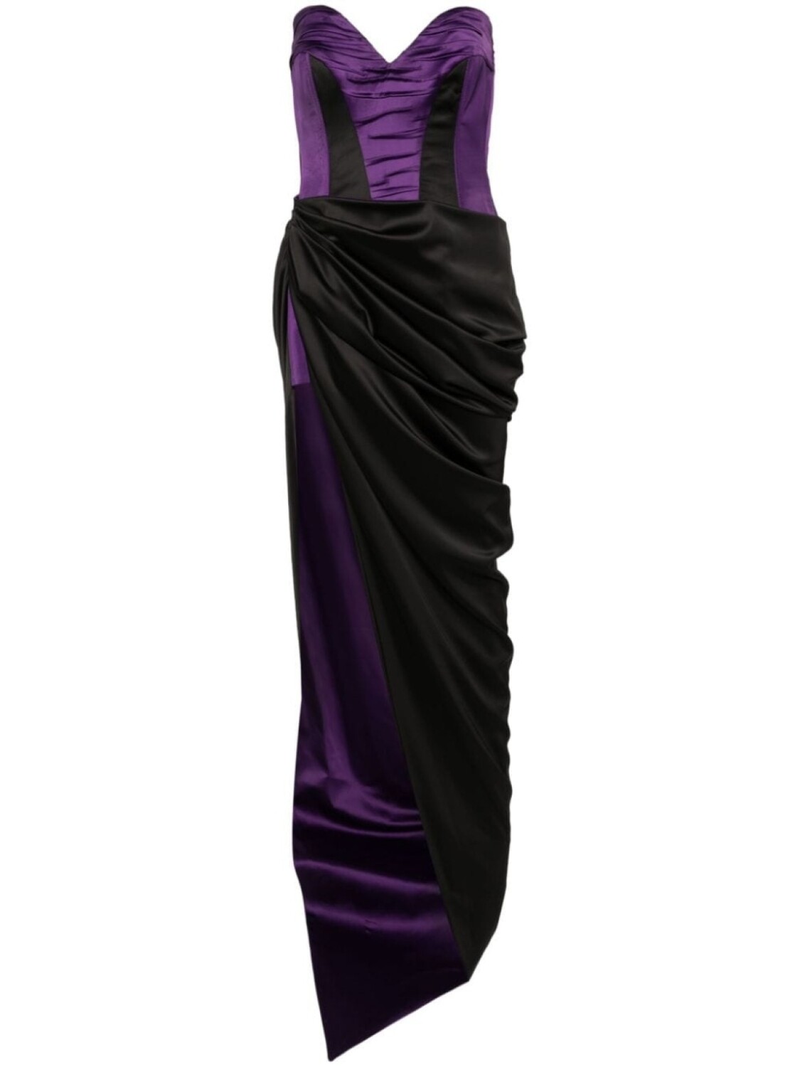 

MITILIANE COUTURE платье макси асимметричного кроя, фиолетовый