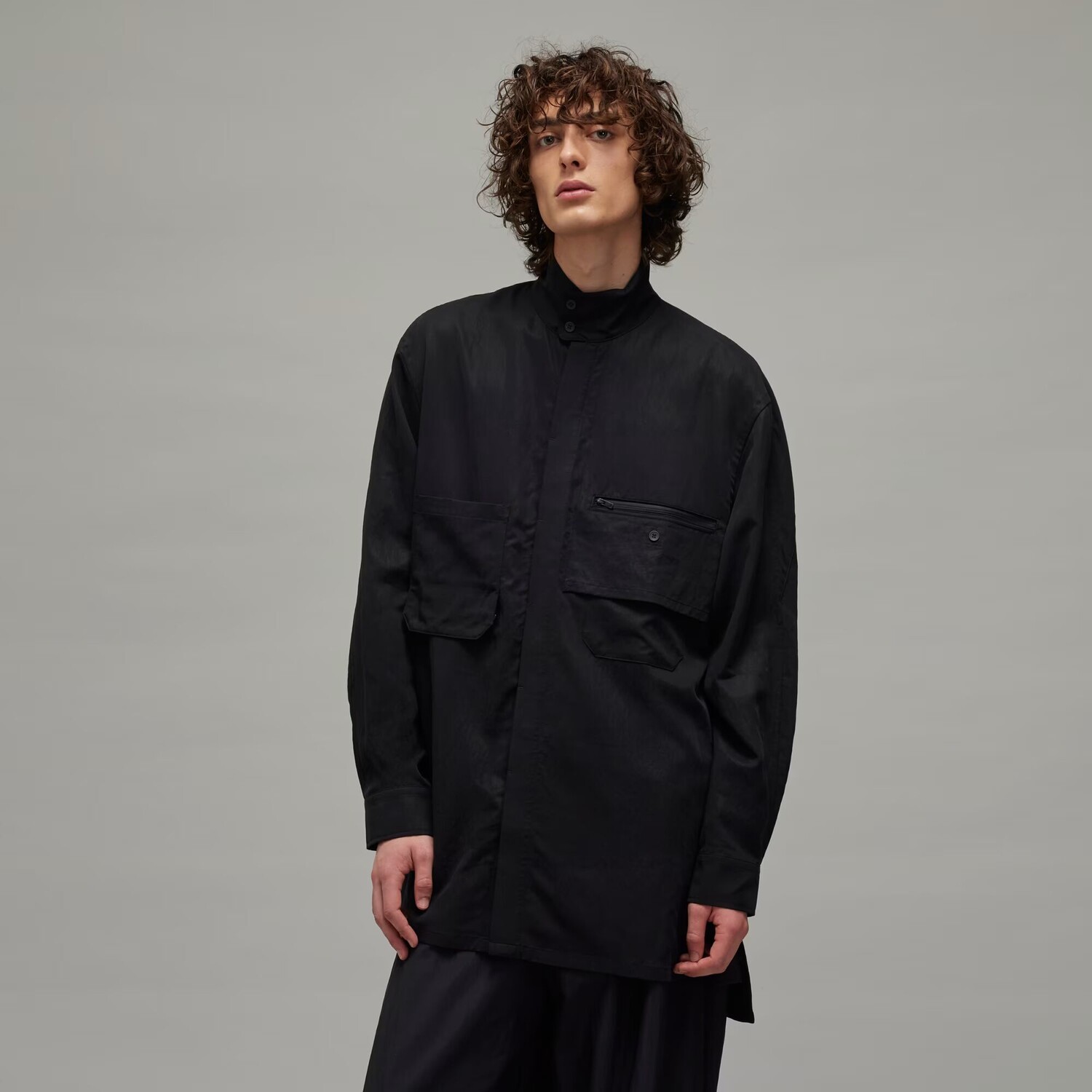 

Рубашка из стираного твила Y-3 Adidas