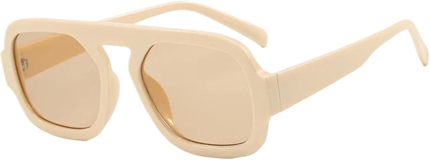 

Солнцезащитные очки с защитой от УФ-излучения UV400 | Градиентный панк, большая оправа | Для женщин и мужчин, для занятий спортом на открытом воздухе и вождения DSVIGF, Beige Tea