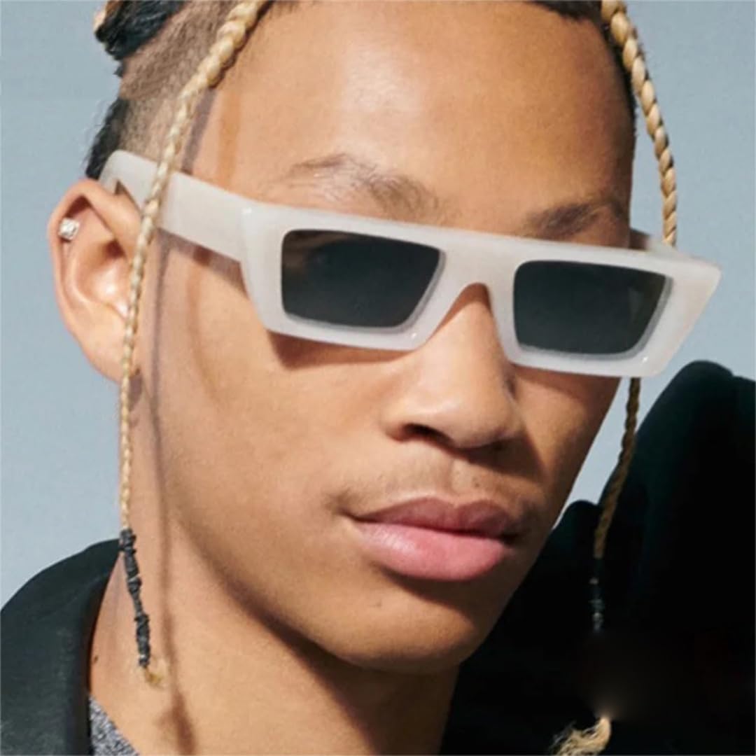 

Солнцезащитные очки для мужчин и женщин - защита UV400 - маленькие серые линзы с леопардовым принтом, цветные, для занятий спортом на открытом воздухе и вождения DSVIGF, Leopard Dark Green