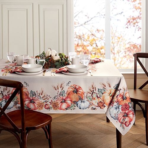 

Скатерть из тыквы Botanical Harvest, 52 x 70 дюймов Elrene Home Fashions, цвет Multi
