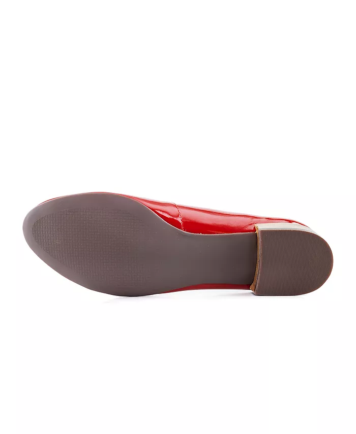 Женские балетки Madison Slip on Comfort Flat Marc Joseph New York, красный — фото 4