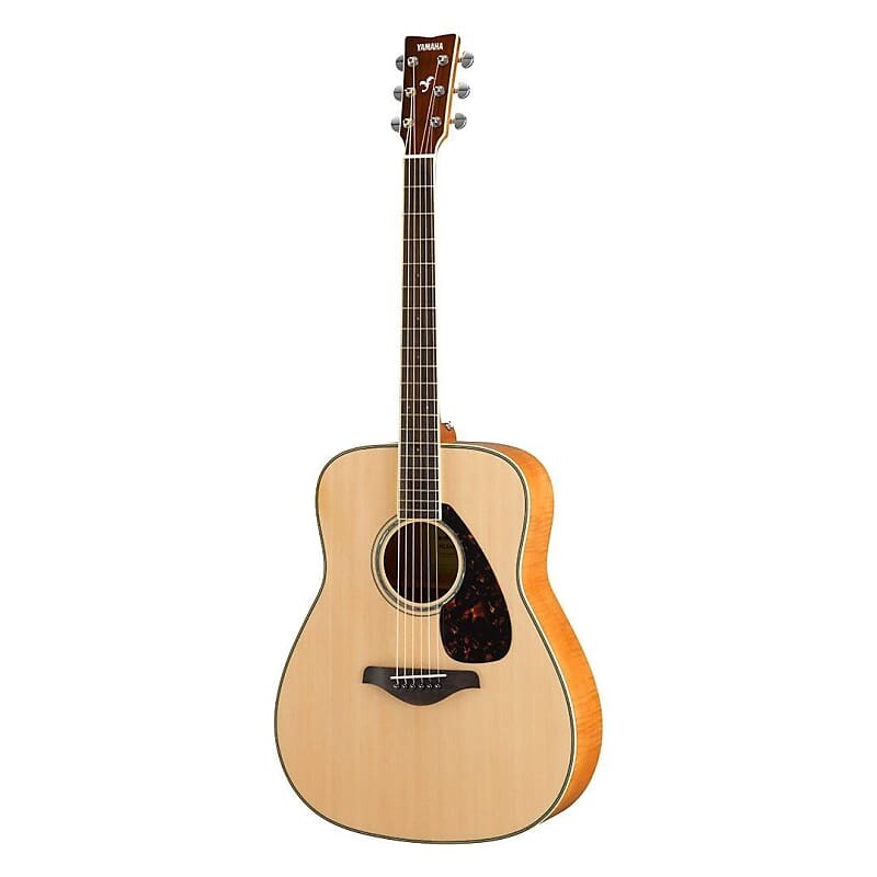 

Акустическая гитара Yamaha FG840 Folk Guitar Solid Spruce top Flame Maple Sides and Back, Natural