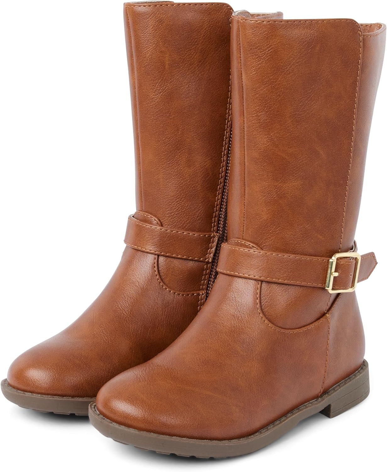 

Классические высокие сапоги для верховой езды для девочек и малышей Gymboree, Tan Buckle