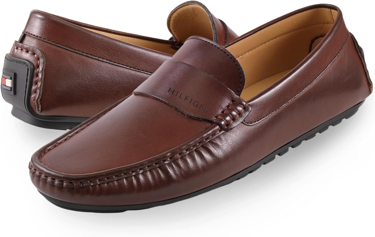 Мужские лоферы Tommy Hilfiger Ruven Driving Style, Light Brown — фото 2