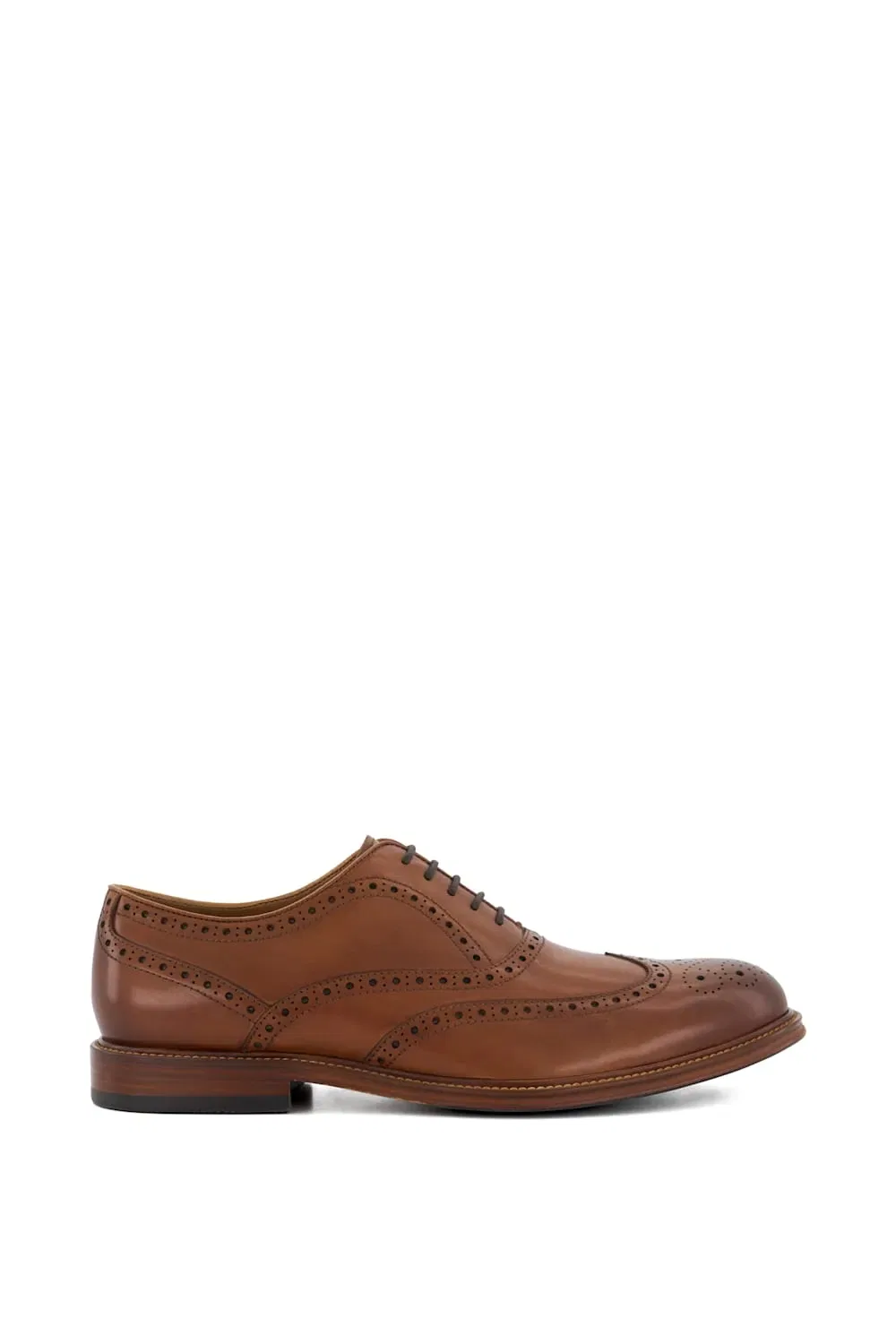 Туфли leather wingtip brogue Dune London, красный