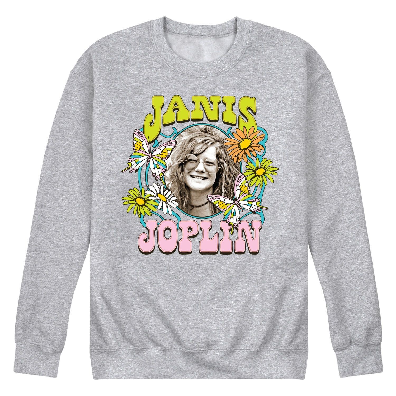

Мужской свитшот Janis Joplin Butterfly Flowers Licensed Character