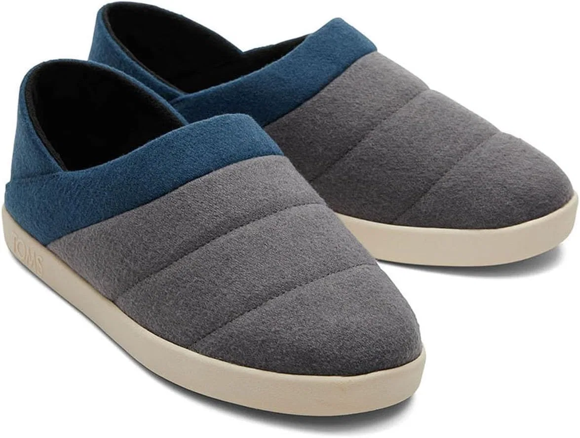 Мужские тапочки TOMS Ezra, 3-Forged Iron Multi Felt Fleece — фото 3