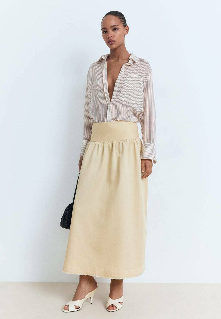 

Юбка Mango WITH FRAYED ENDS, Light Yellow