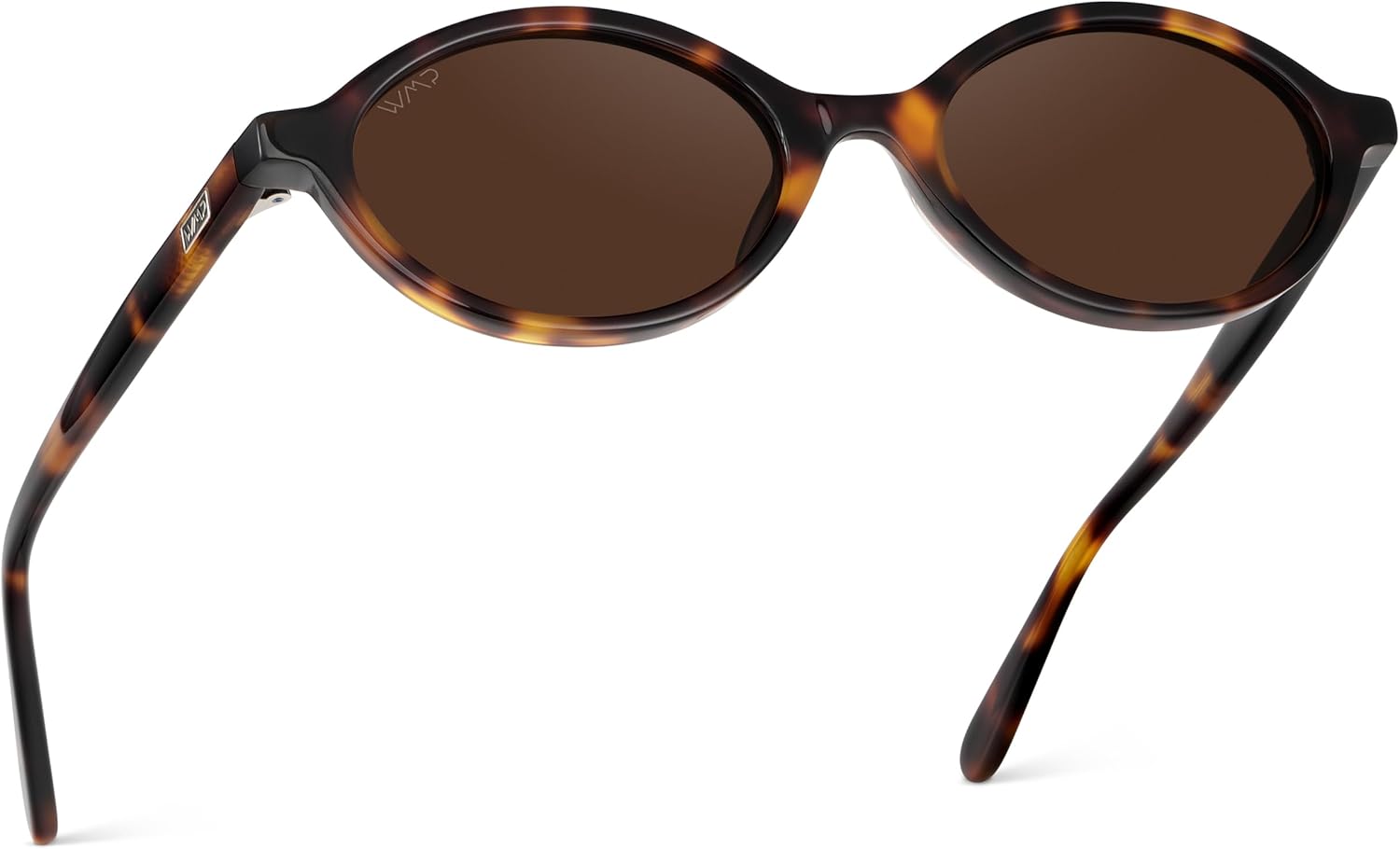

WMP Eyewear – Модные женские солнцезащитные очки овальной формы: небольшая ретро-оправа, стиль 90-х и 2000-х, идеально подходят для повседневной носки WearMe Pro, Brown Tortoise / Dark Brown Lens