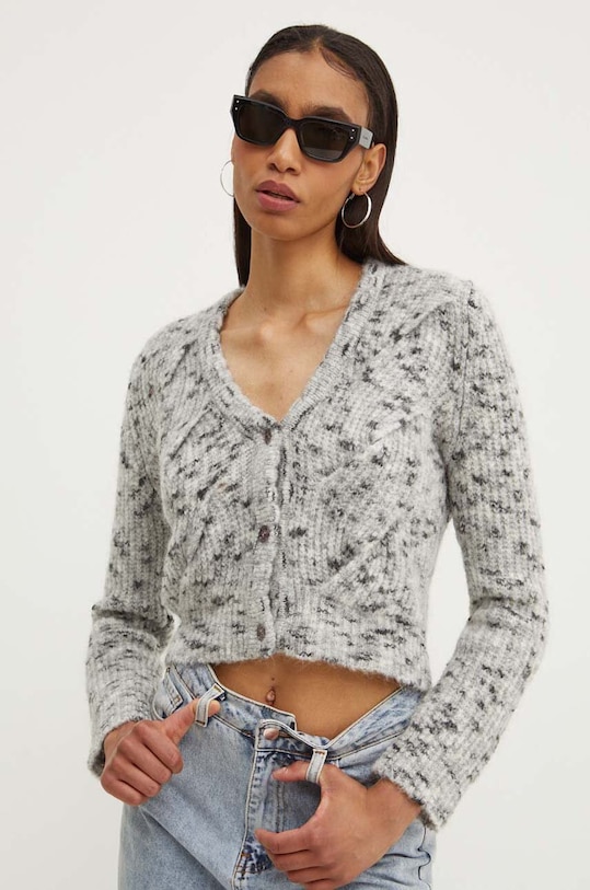 

Кардиган с добавлением шерсти Moschino Jeans, серый